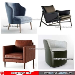 230423. Arm Chair Sketchup Models