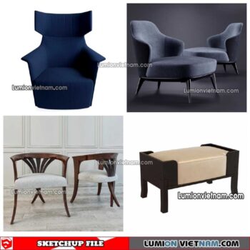 230423. Arm Chair Sketchup Models