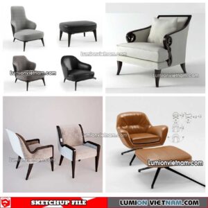 230423. Arm Chair Sketchup Models