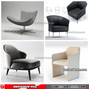 230423. Arm Chair Sketchup Models