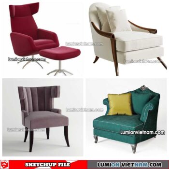 230423. Arm Chair Sketchup Models