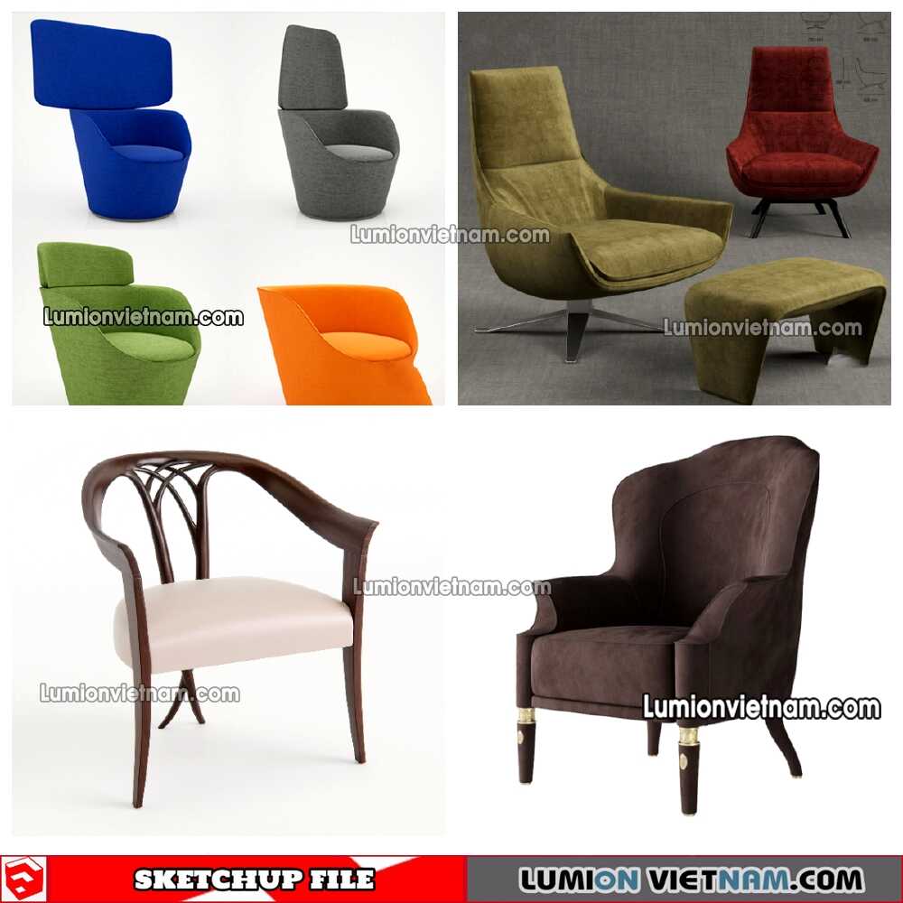 230423-Arm-Chair-(24)-Sketchup-Models