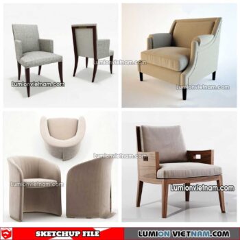 230423. Arm Chair Sketchup Models