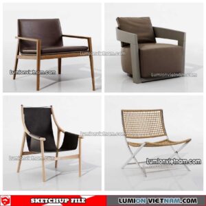 230423. Arm Chair Sketchup Models