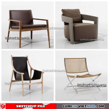 230423. Arm Chair Sketchup Models