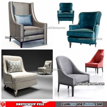 230423. Arm Chair Sketchup Models