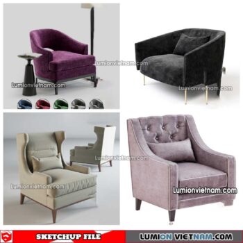 230423. Arm Chair Sketchup Models