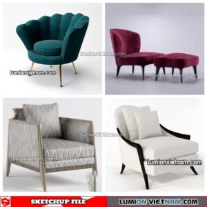 230423. Arm Chair Sketchup Models