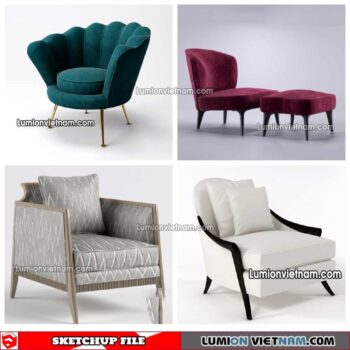 230423. Arm Chair Sketchup Models