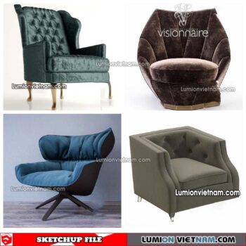 230423. Arm Chair Sketchup Models