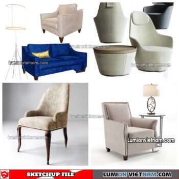 230423. Arm Chair Sketchup Models