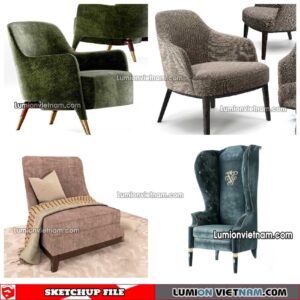 230423. Arm Chair Sketchup Models