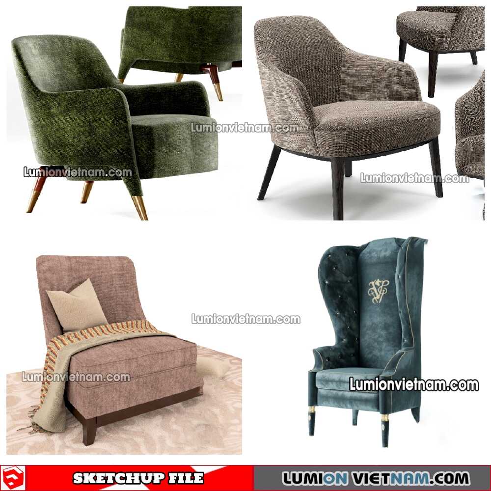 230423-Arm-Chair-(51)-Sketchup-Models