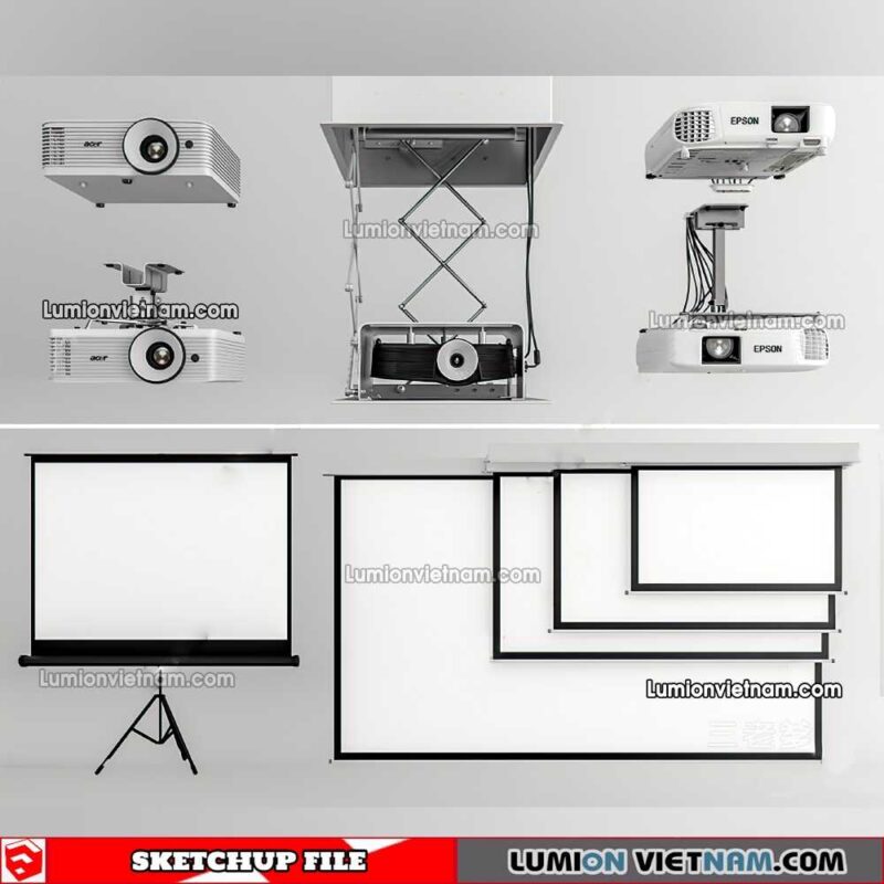 230504. Projector Sketchup Models