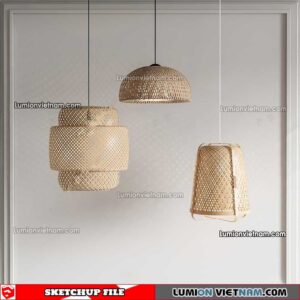 230508. Bamboo Lamp Sketchup Models