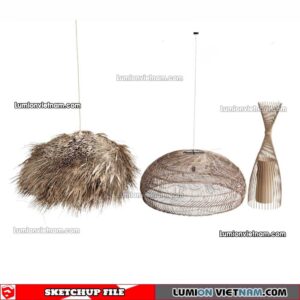 230508. Bamboo Lamp Sketchup Models