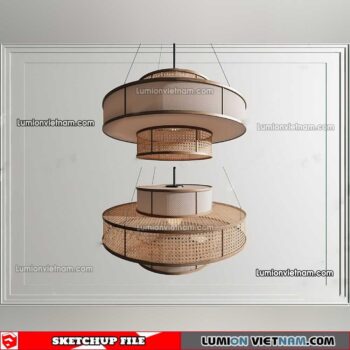 230508. Bamboo Lamp Sketchup Models