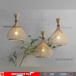 230508. Bamboo Lamp Sketchup Models