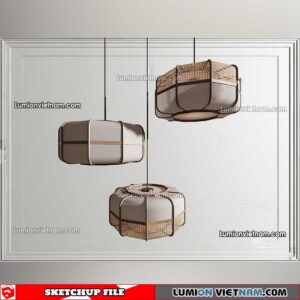 230508. Bamboo Lamp Sketchup Models