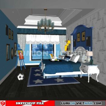 230523. Children Room Sketchup 3D Models By SU84