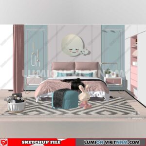 230523. Children Room Sketchup 3D Models By SU84
