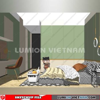 230523. Children Room Sketchup 3D Models By SU84