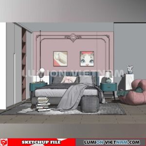 230523. Children Room Sketchup 3D Models By SU84