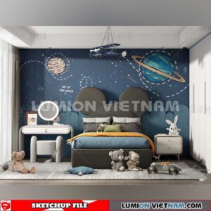 230523. Children Room Sketchup 3D Models By SU84