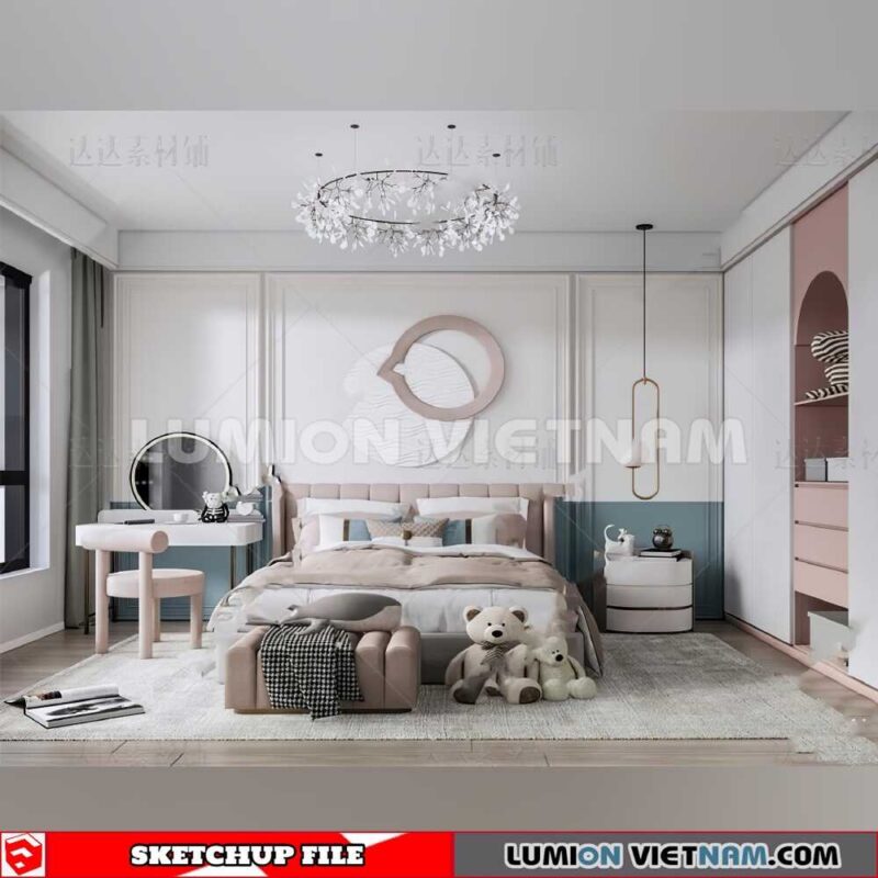 230523. Children Room Sketchup 3D Models By SU84