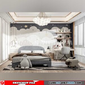 230523. Children Room Sketchup 3D Models By SU84