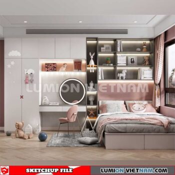 230523. Children Room Sketchup 3D Models By SU84