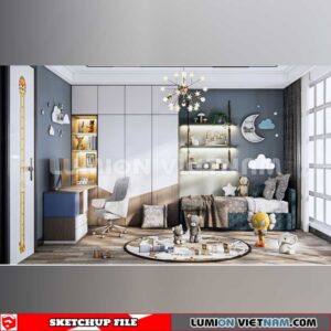 230523. Children Room Sketchup 3D Models By SU84