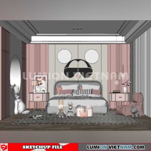230523. Children Room Sketchup 3D Models By SU84