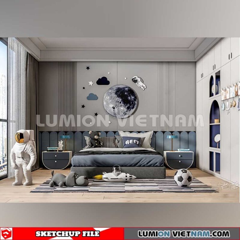 230523. Children Room Sketchup 3D Models By SU84