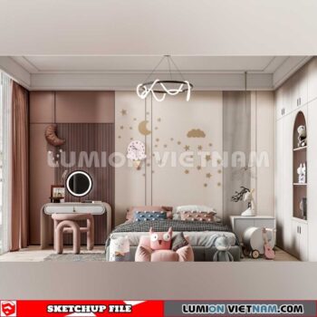 230523. Children Room Sketchup 3D Models By SU84