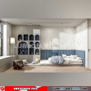 230523. Children Room Sketchup 3D Models By SU84