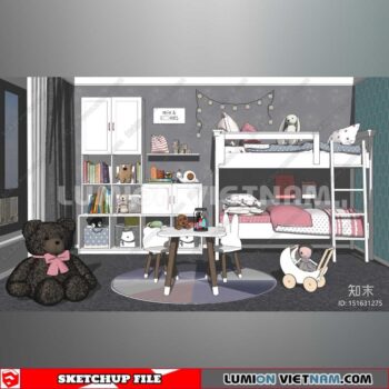 230523. Children Room Sketchup 3D Models By SU84