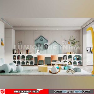 230523. Children Room Sketchup 3D Models By SU84