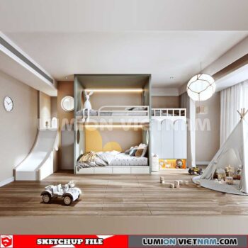 230523. Children Room Sketchup 3D Models By SU84