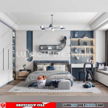 230523. Children Room Sketchup 3D Models By SU84