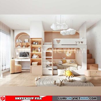 230523. Children Room Sketchup 3D Models By SU84