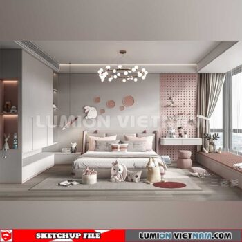 230523. Children Room Sketchup 3D Models By SU84