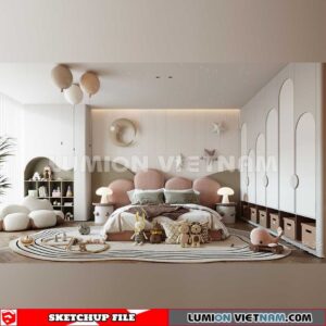 230523. Children Room Sketchup 3D Models By SU84