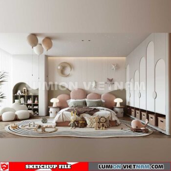 230523. Children Room Sketchup 3D Models By SU84