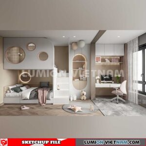 230523. Children Room Sketchup 3D Models By SU84
