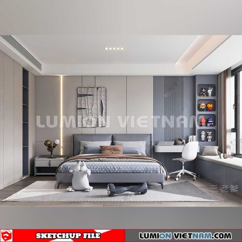 230523. Children Room Sketchup 3D Models By SU84