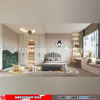 230523. Children Room Sketchup 3D Models By SU84