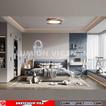 230523. Children Room Sketchup 3D Models By SU84