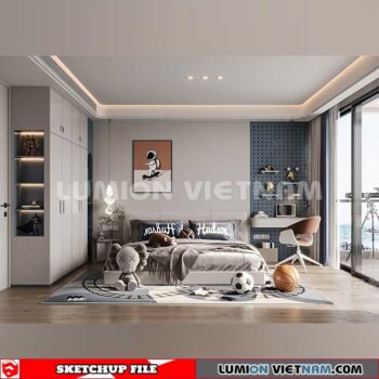 230523. Children Room Sketchup 3D Models By SU84