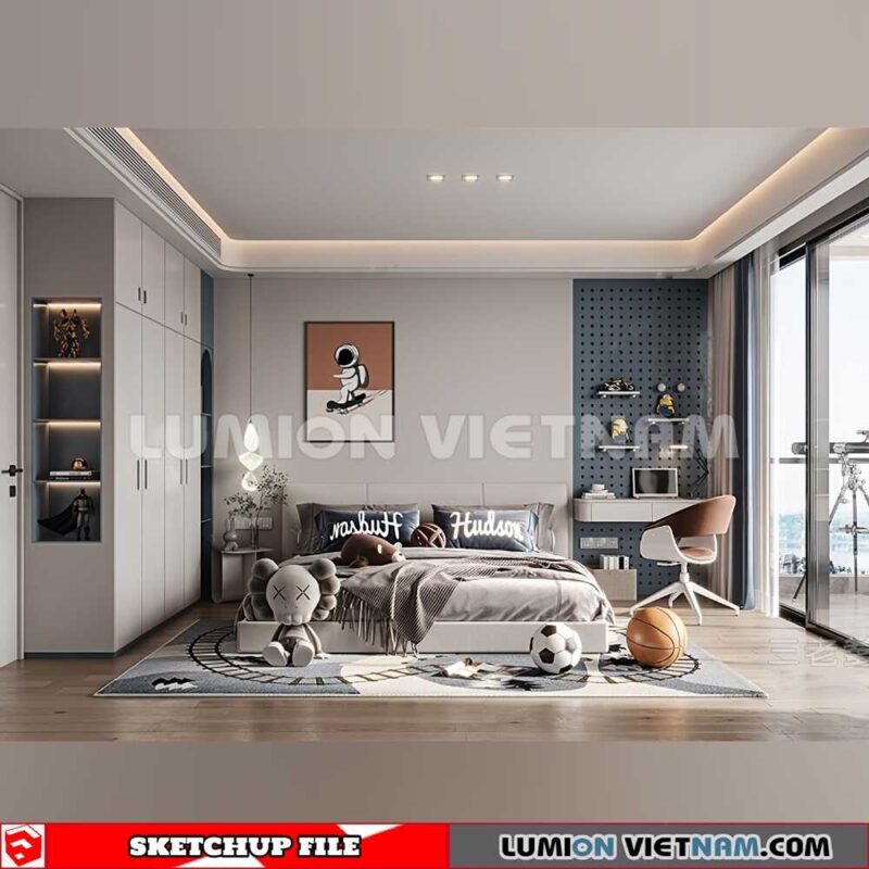 230523. Children Room Sketchup 3D Models By SU84